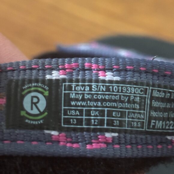 Teva purple woven sandals in size 13 - Picture 6 of 6